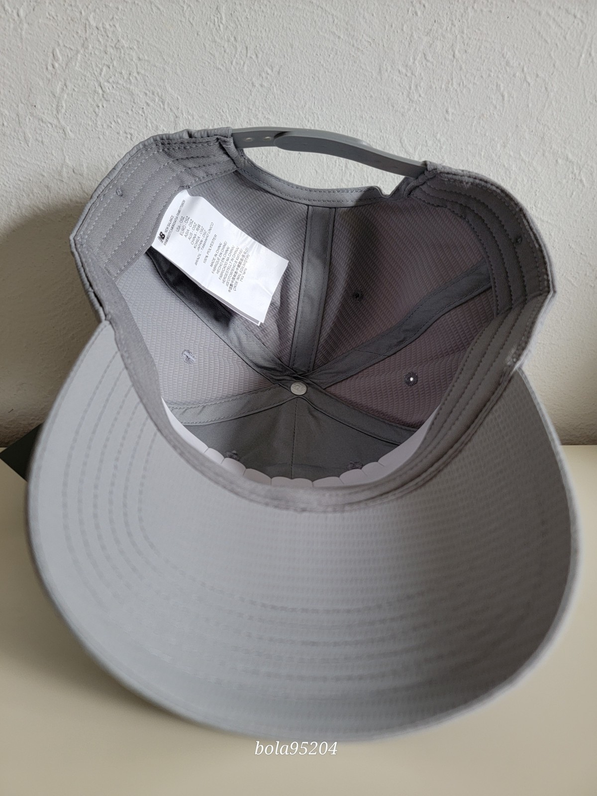 New Balance 6 Panel Structured Sport Baseball Hat Cap Grey One Size NWT