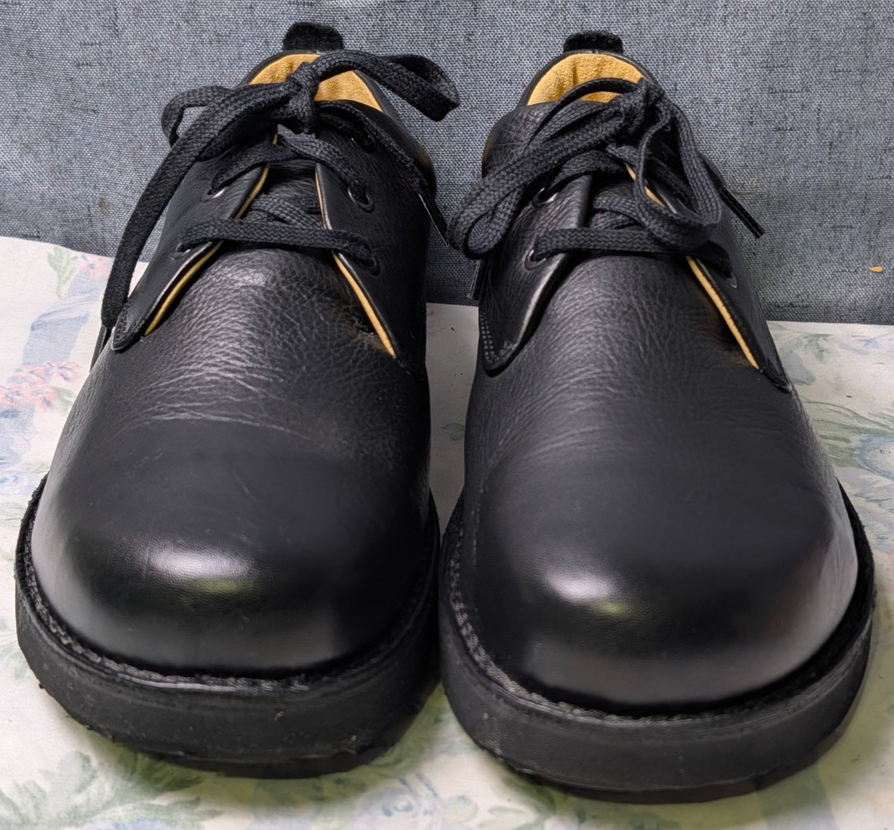 Samuel Hubbard Free Men’s 11.5 Black Leather Oxfords Vibram Shoes M1100 Portugal