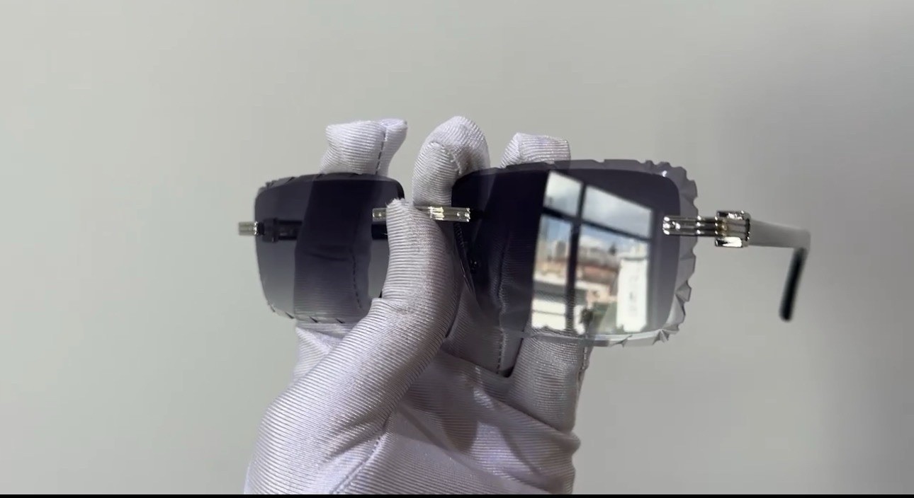 Designer High Fashion White Marble Arms 2026 Diamond Cut Tinted Buffs BRAND NEW