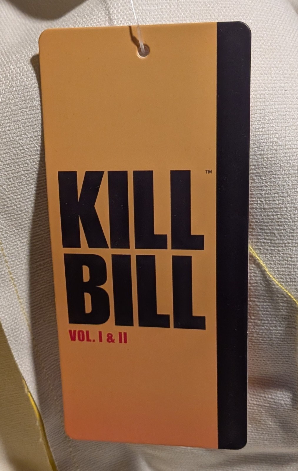 Kill Bill Vol I &II Uma Costume Jacket Faux Leather Yellow Cosplay Size S – NWT