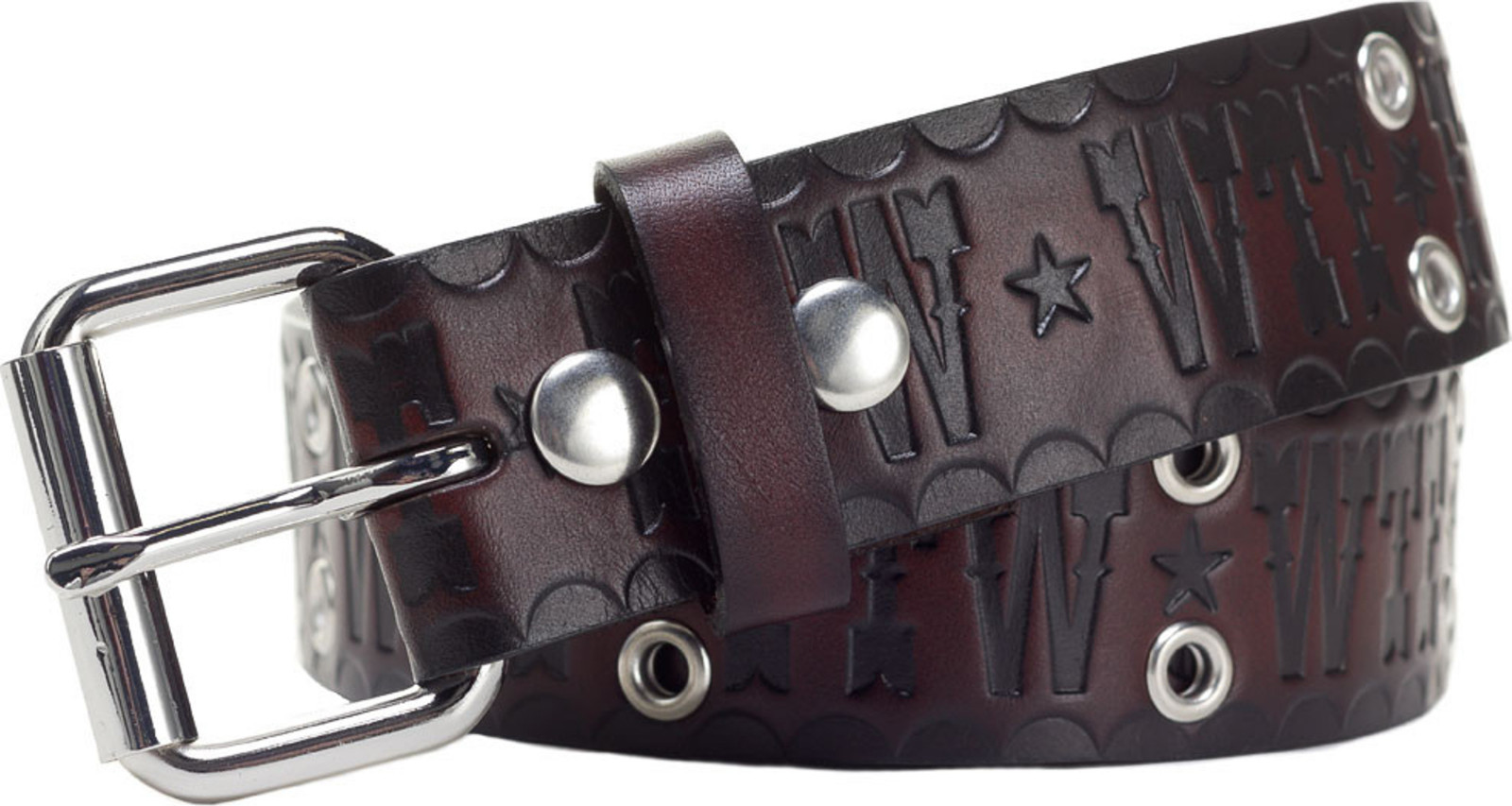 4359 FTW WTF Black Stained GENUINE 100% LEATHER Belt Sourpuss Western Stars XL