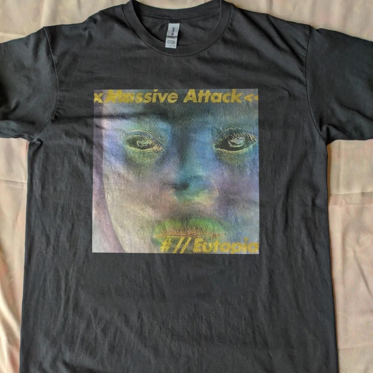 Massive Attack Rock band 90s t shirt Retro tee Unisex Men Women NH26635