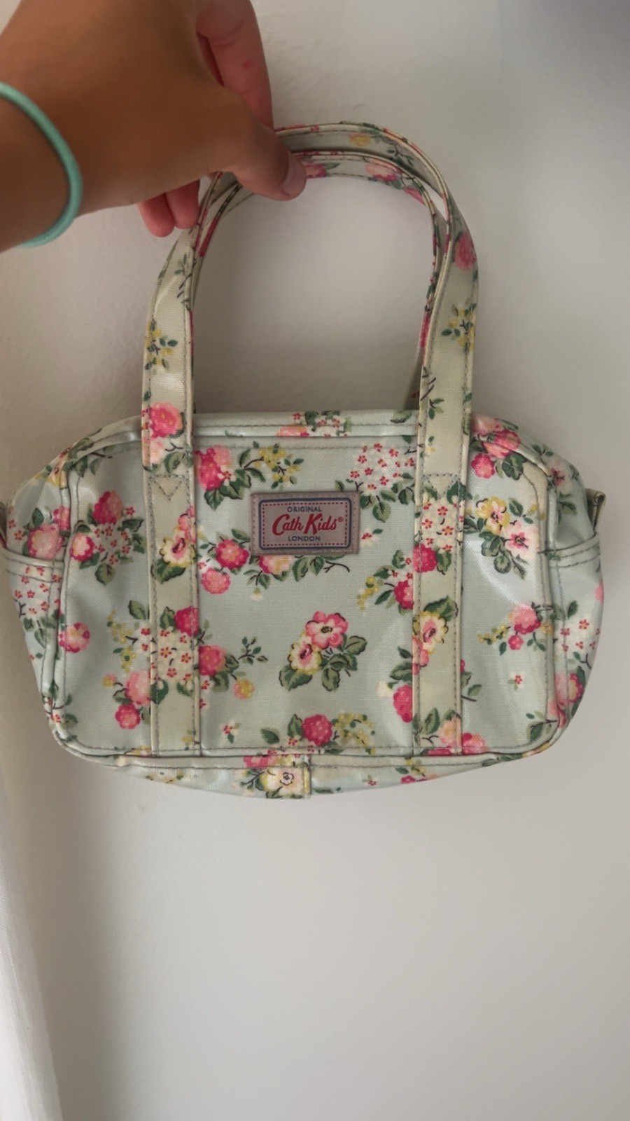 SEND ME OFFERS Original Rare Discontinued Cath Kids London Kids Blue Floral Bag