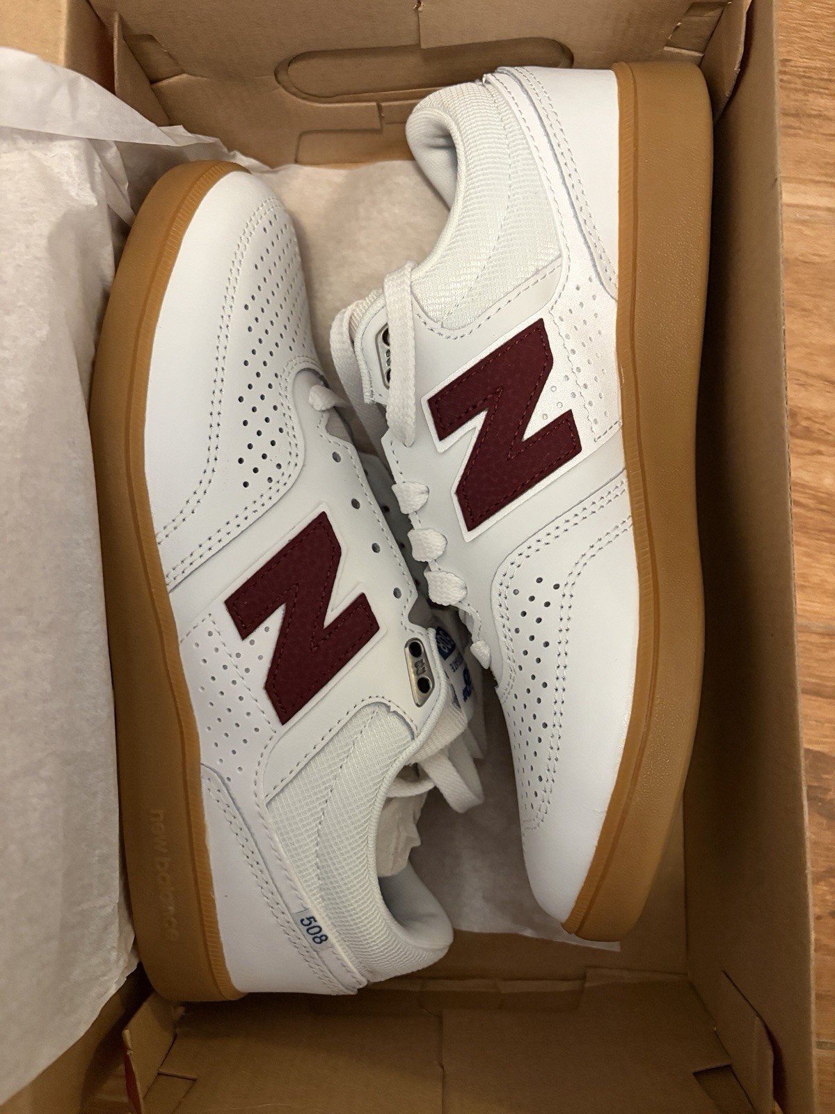 New Balance Brandon Westgate x Numeric 508 White Burgundy Gum NM508WBG 6.5M/8W