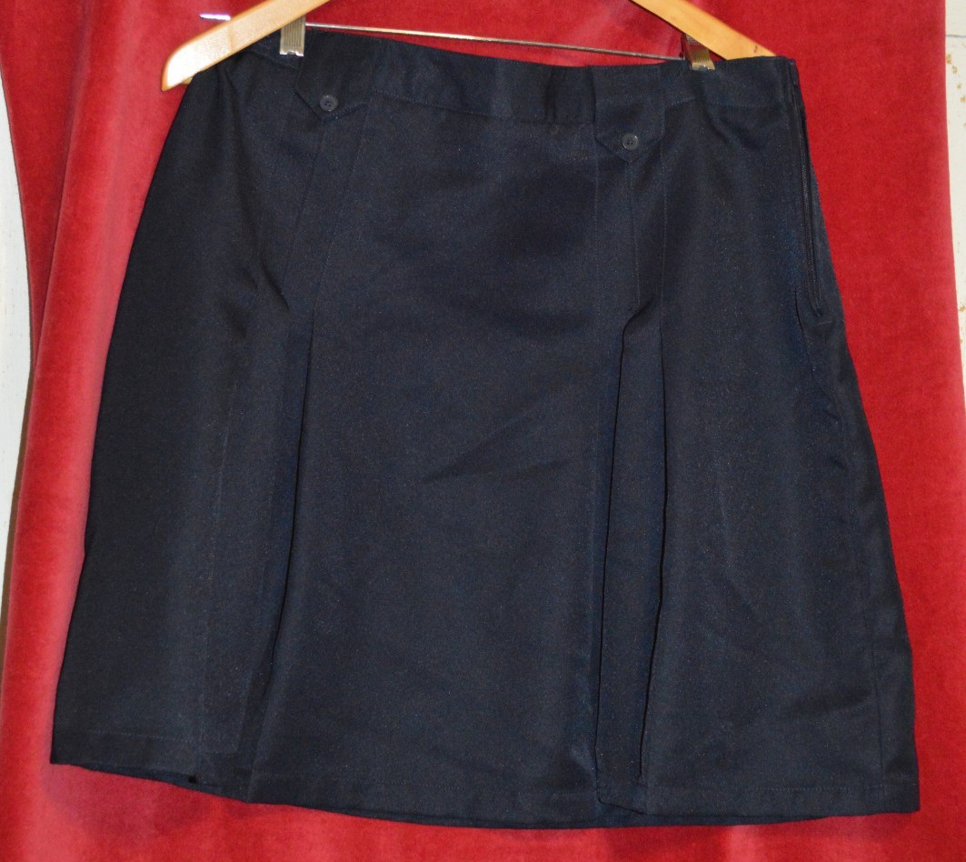 GIRL’S FRENCH TOAST NAVY BLUE SCHOOL UNIFORM SKIRT W/ EXTENDERS 20.5 PLUS