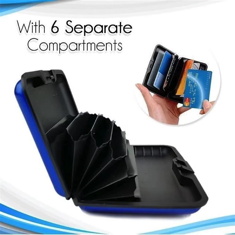 Aluminum RFID Blocking Credit Card Holder for Men & Women Stylish Travel Wallet
