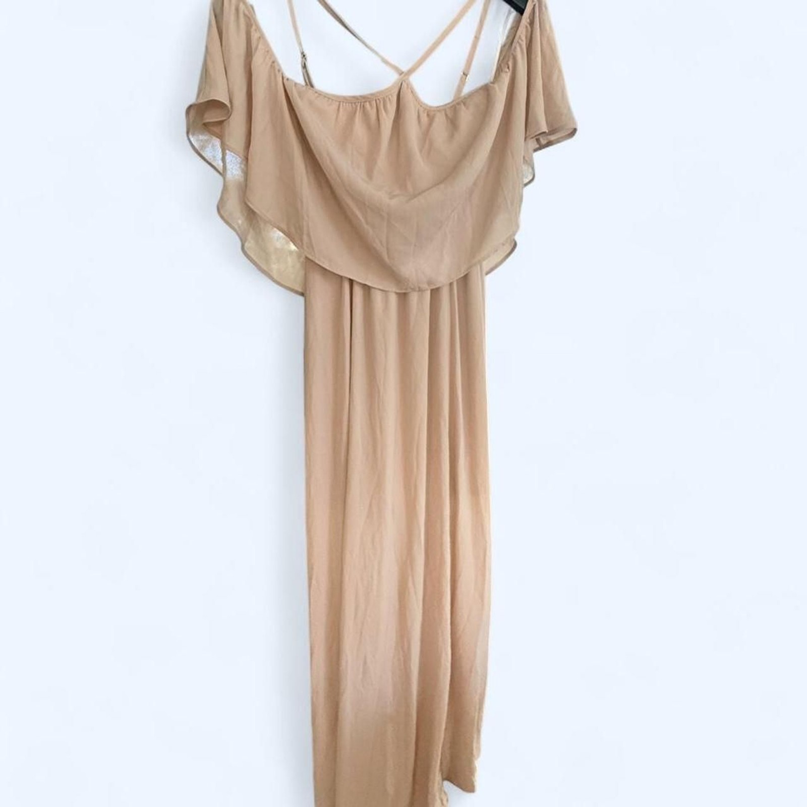 Show-me-your-mumu Women’s Tan and Cream Dress