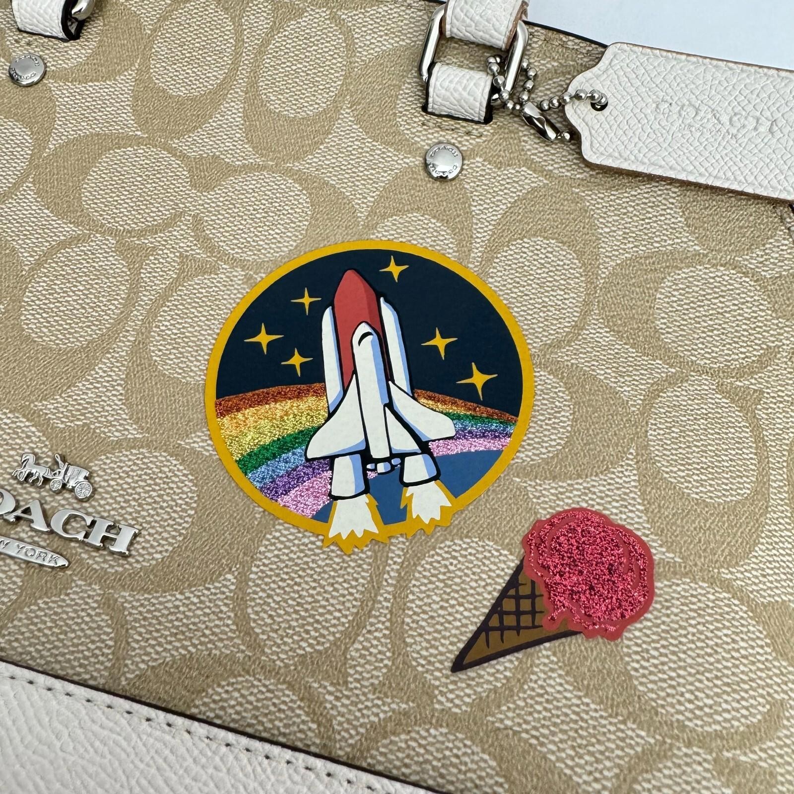 Coach Sierra Satchel Space Patch F29618 Hand Bag w/ Shoulder Strap $350 MSRP