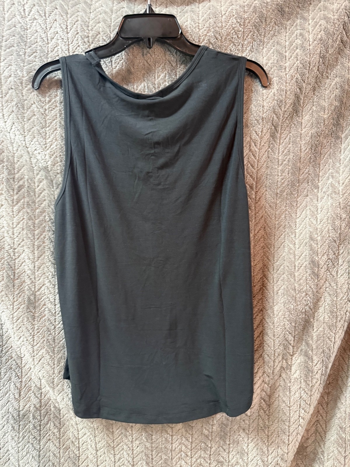 Hemp Momma Celia Tank Top Black Heather Size M