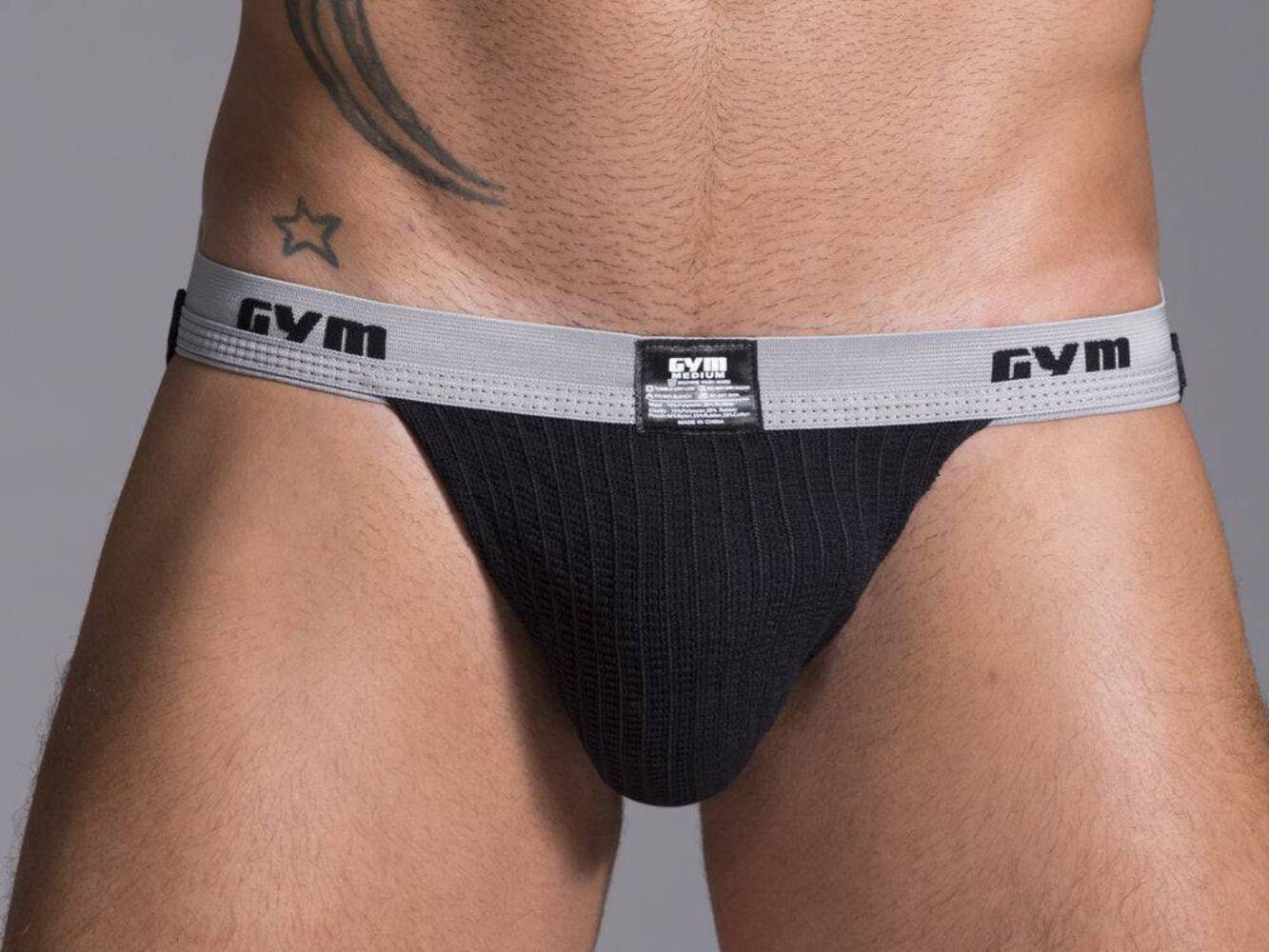 GYM Swim/Run Jockstrap 2.0 with 1″ Waistband (1-Pack)