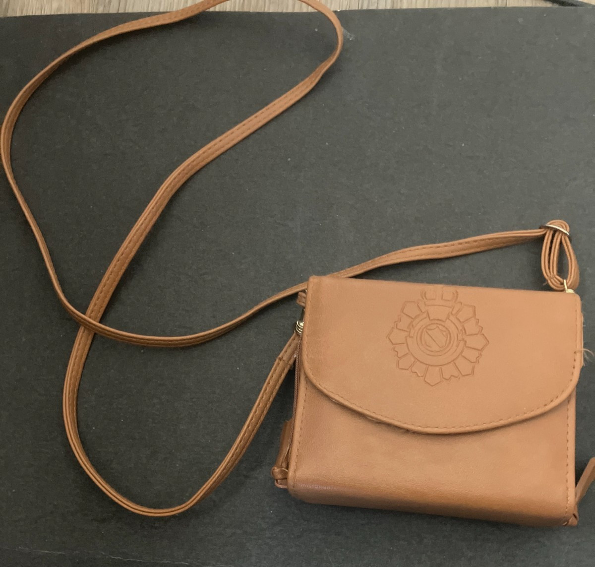 Leather Crossbody Wallet Purse, 4.5 x 5 inches, hold a lot