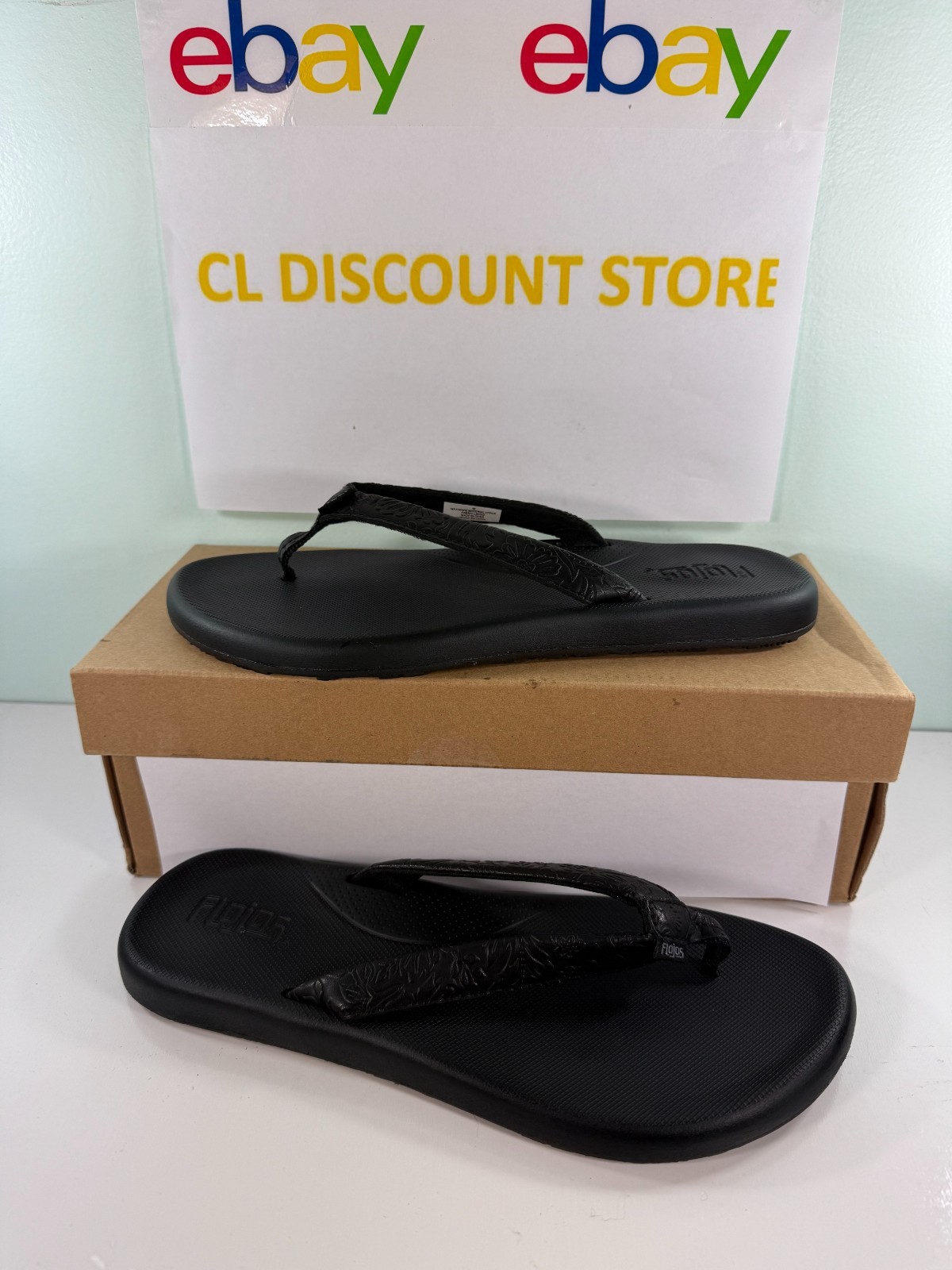 NEW FLOJOS WOMEN’S FLIP FLOP – Black- FREESHIP