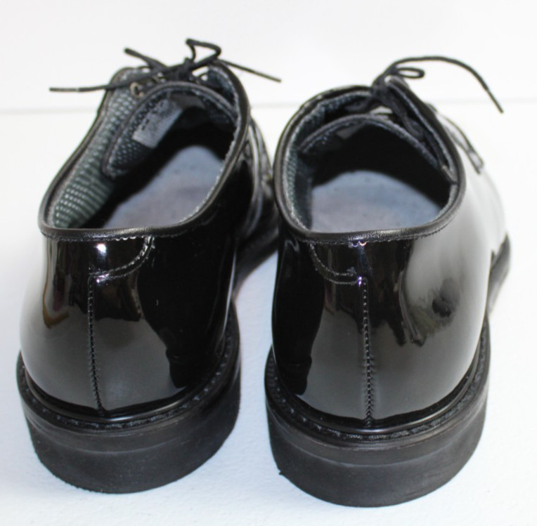 BATES Vibram Patent Leather Military Oxford Dress Shoes -Men’s Size 9.5 Black
