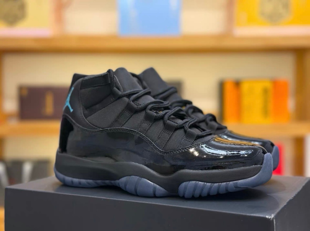 Jordan 11 “Gamma Blue” High Top Men’s Basketball Shoe