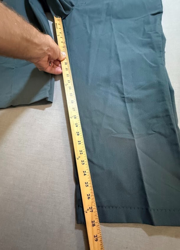 Red Kap Work Pants Mens 48 Blue Straight Canvas Workwear Men 48X28 PT20SG0.