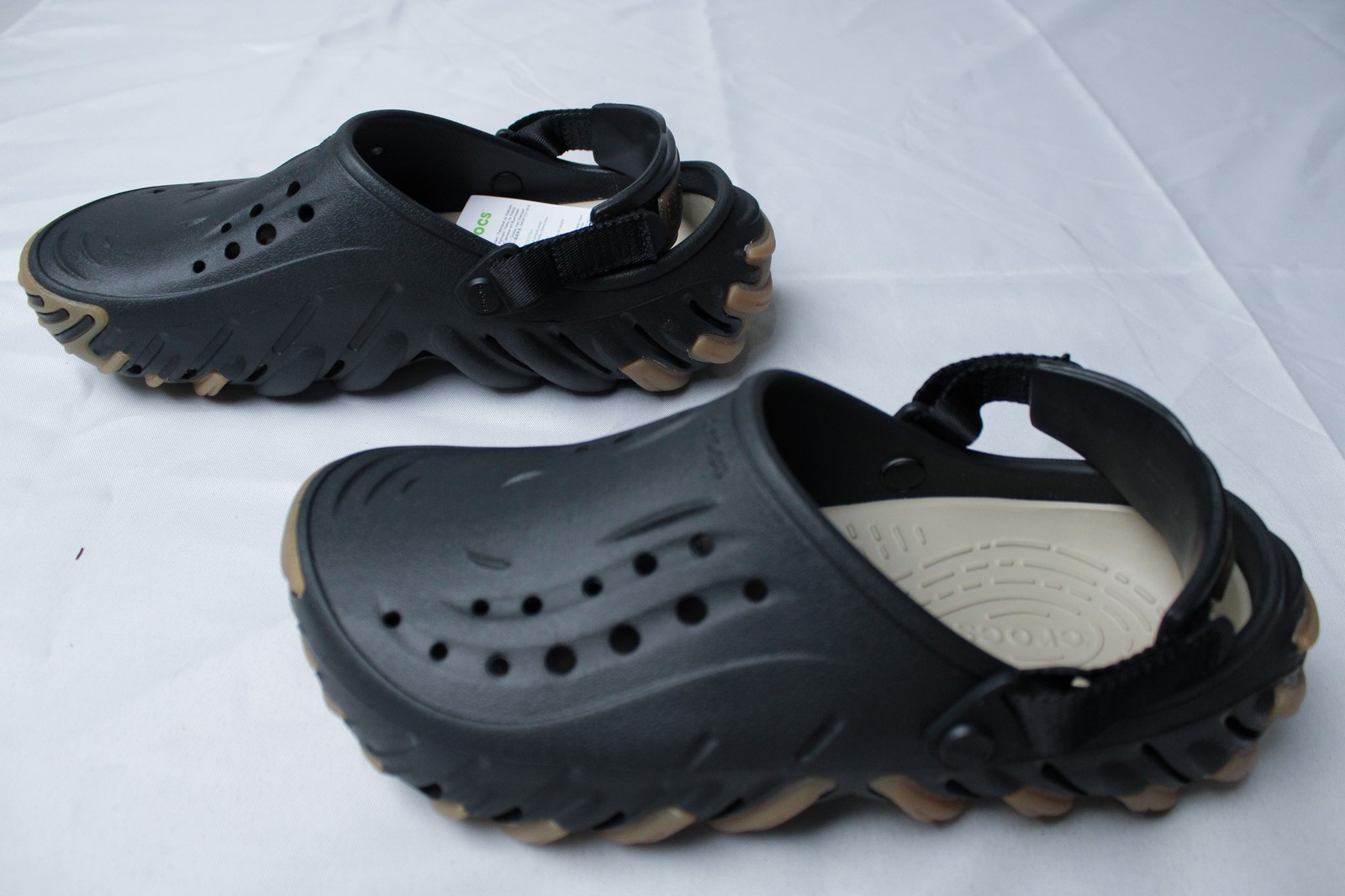 Crocs Unisex Adult’s Echo Gum RO Clogs JL3 Black Size US:9M/11W UK:8M/9W