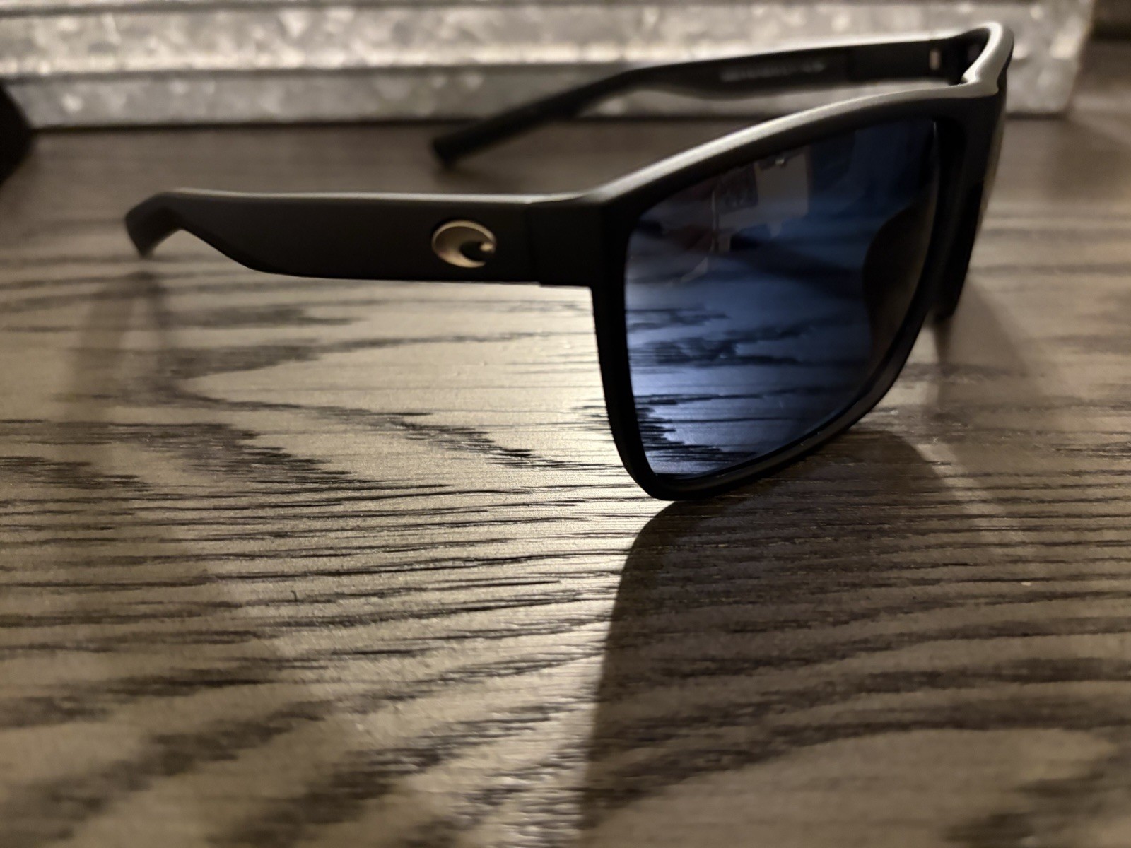 Costa Rincon Polarized Sunglasses Matte Black Gray 580P w/Original Case