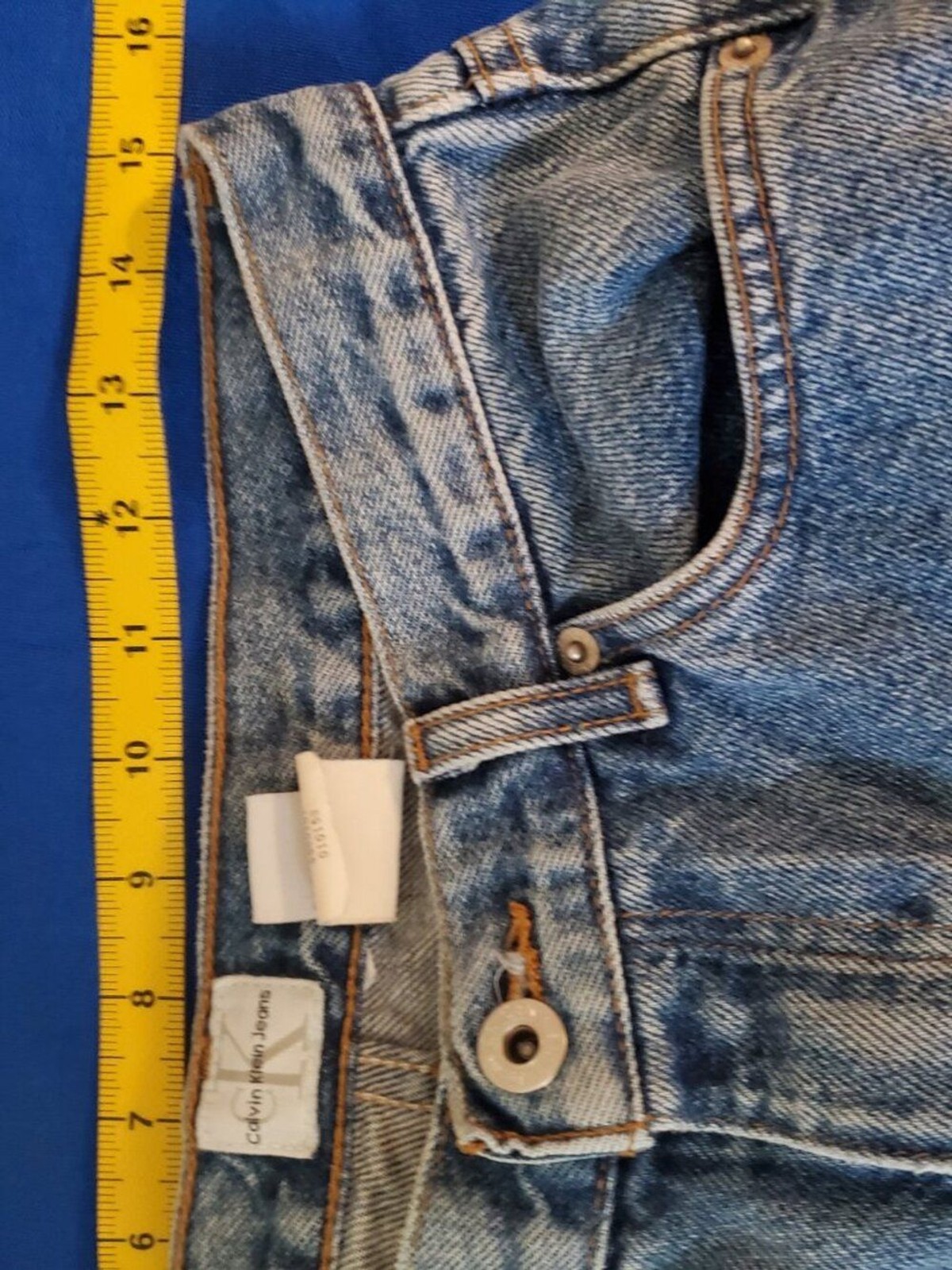 VTG Calvin Klein boot cut double stone wash jeans