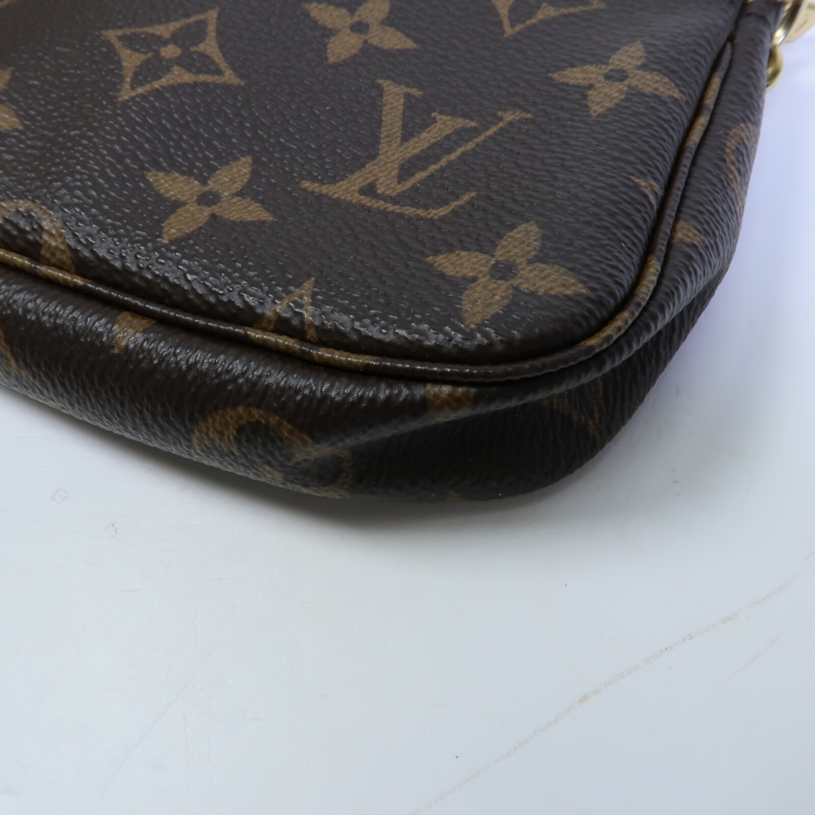 LOUIS VUITTON LV GHW Mini Pochette Accessoires Handbag M58009 Monogram Brown
