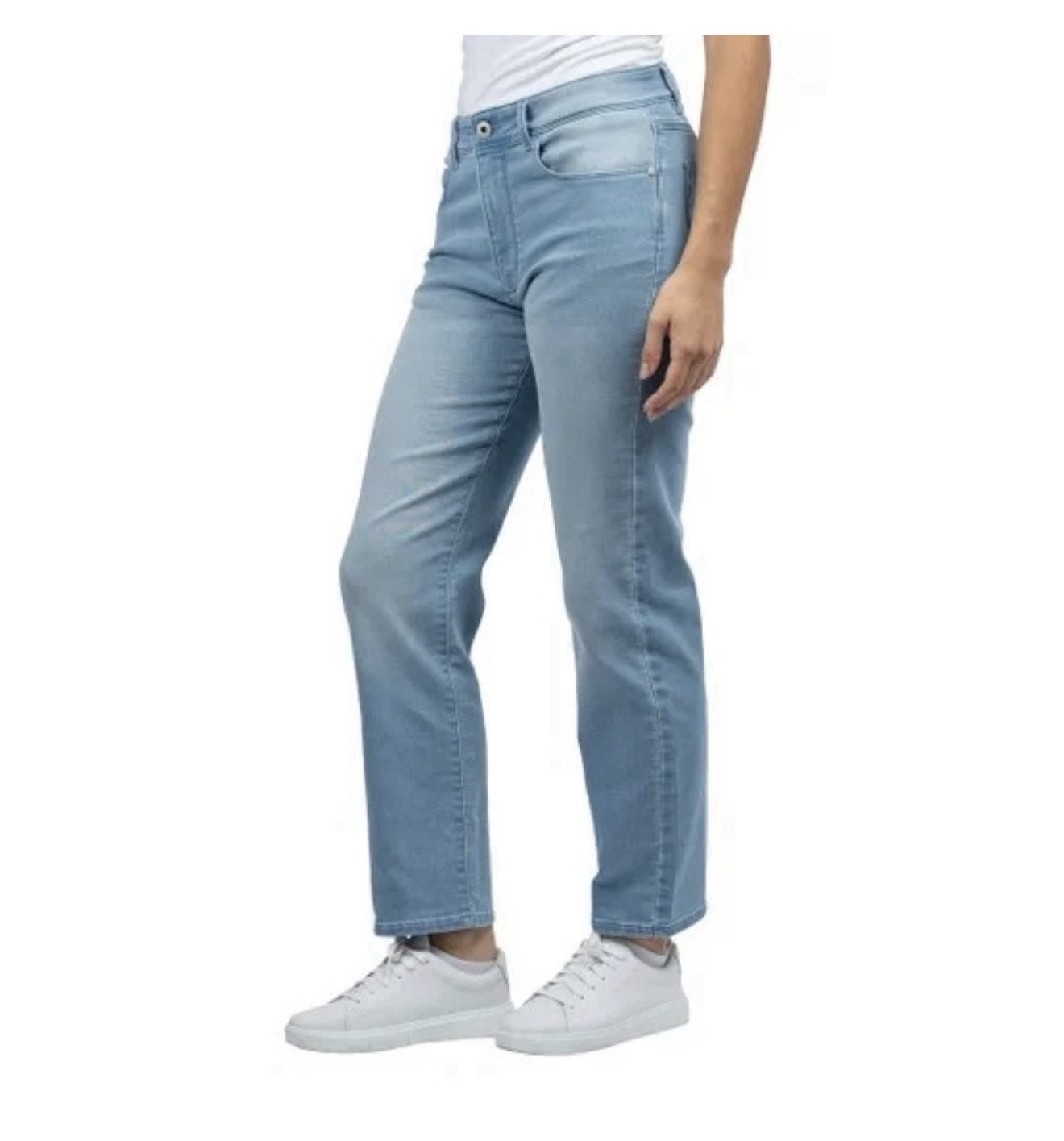 Jach’s Girlfriend Women’s Knit Denim Jean 5-Pocket Style Straight Fit. Size 10