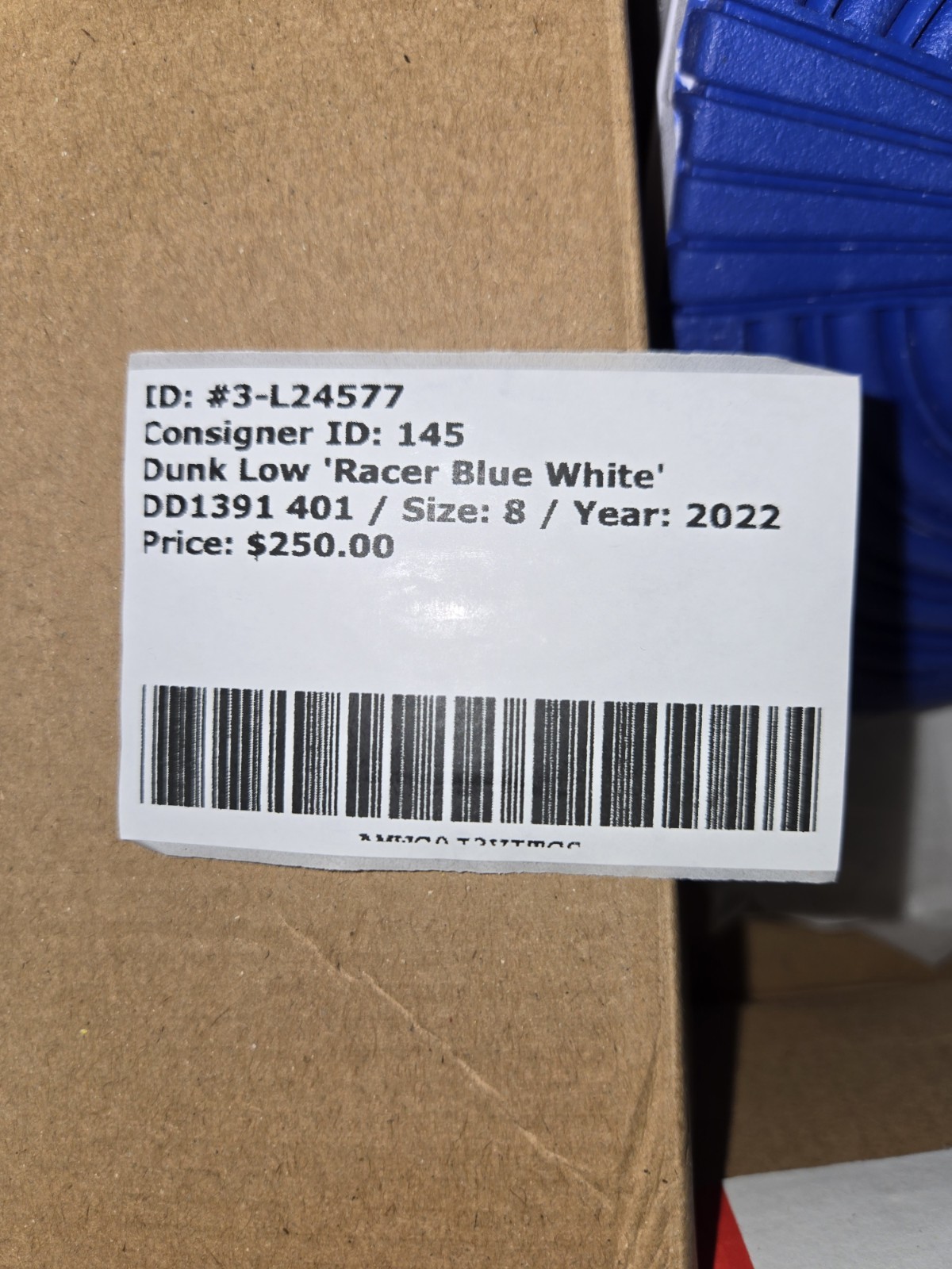 Nike Dunk Low Retro Racer Blue/White Size 8 DD1391-401 Brand New Fast Shipping