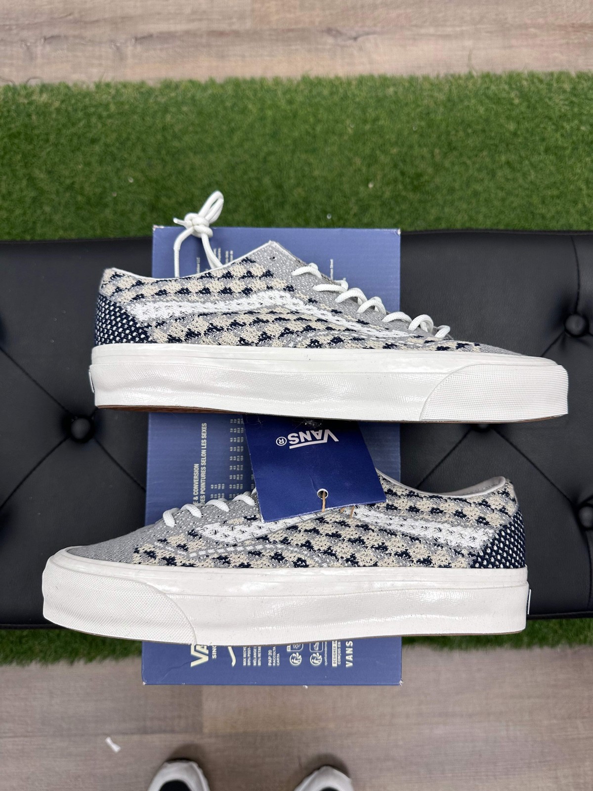Vans LX Old Skool 36 EK Geo Check Gray – Size 11