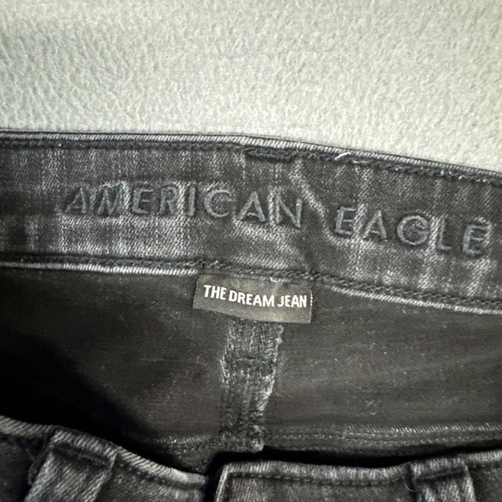 American Eagle Jeans Womens 4 Black Super Hi Rise Jegging Stretch Denim Preppy