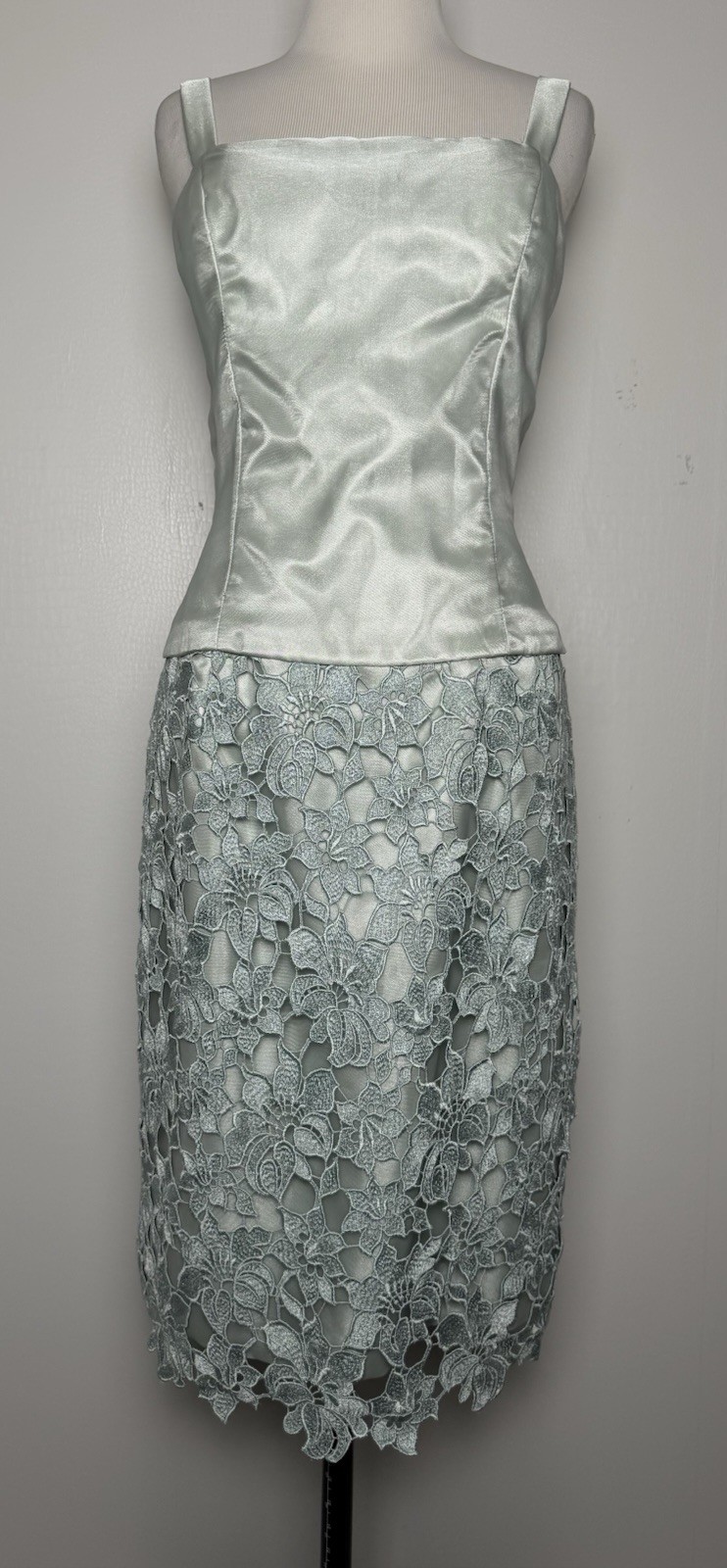 Atelier Alyce Blue Lace 2PC Mother Bride Dress & Jacket Set 8 Elegant Occasion
