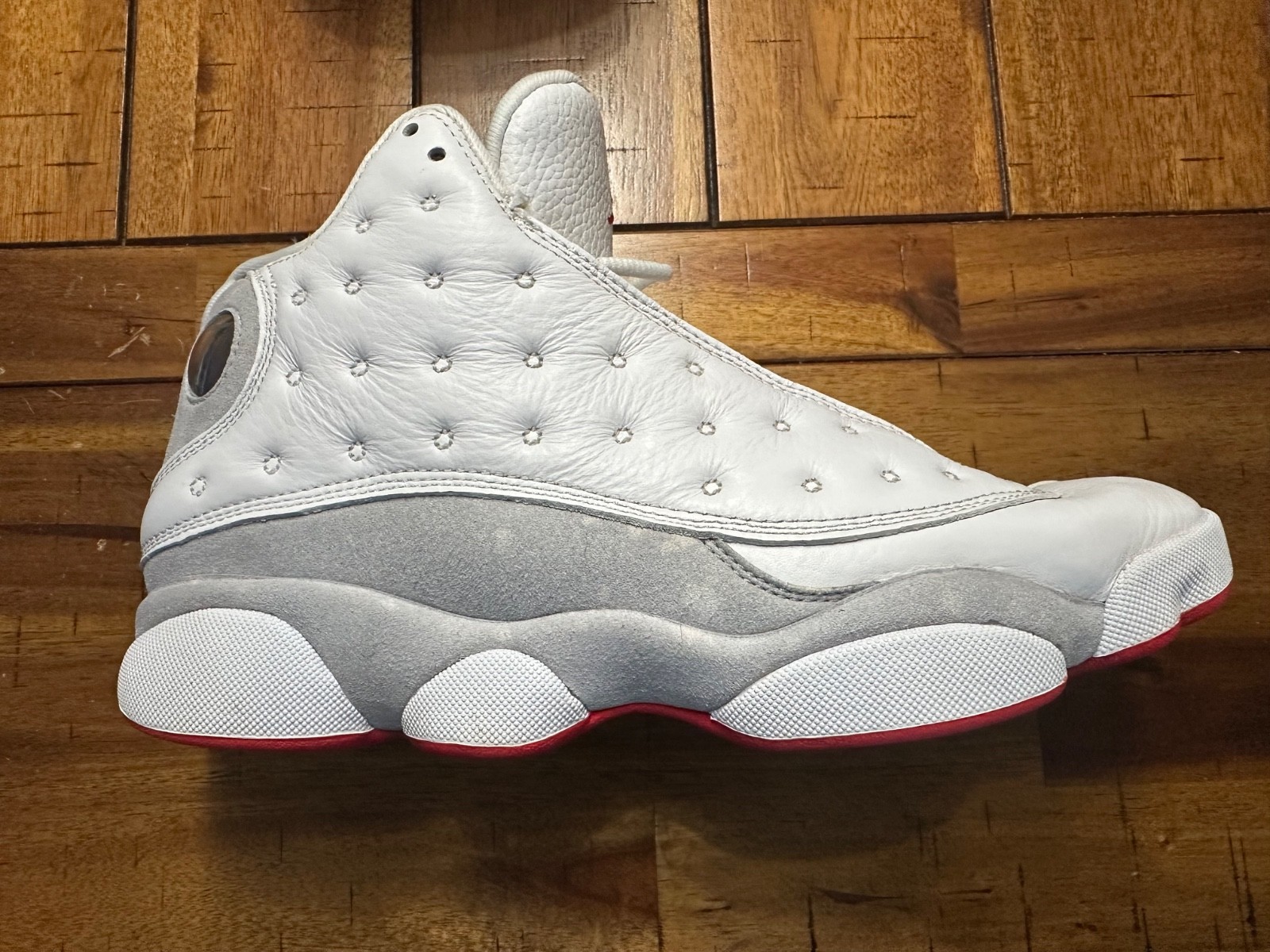 Size 8.5 – Air Jordan 13 Retro White Wolf Grey