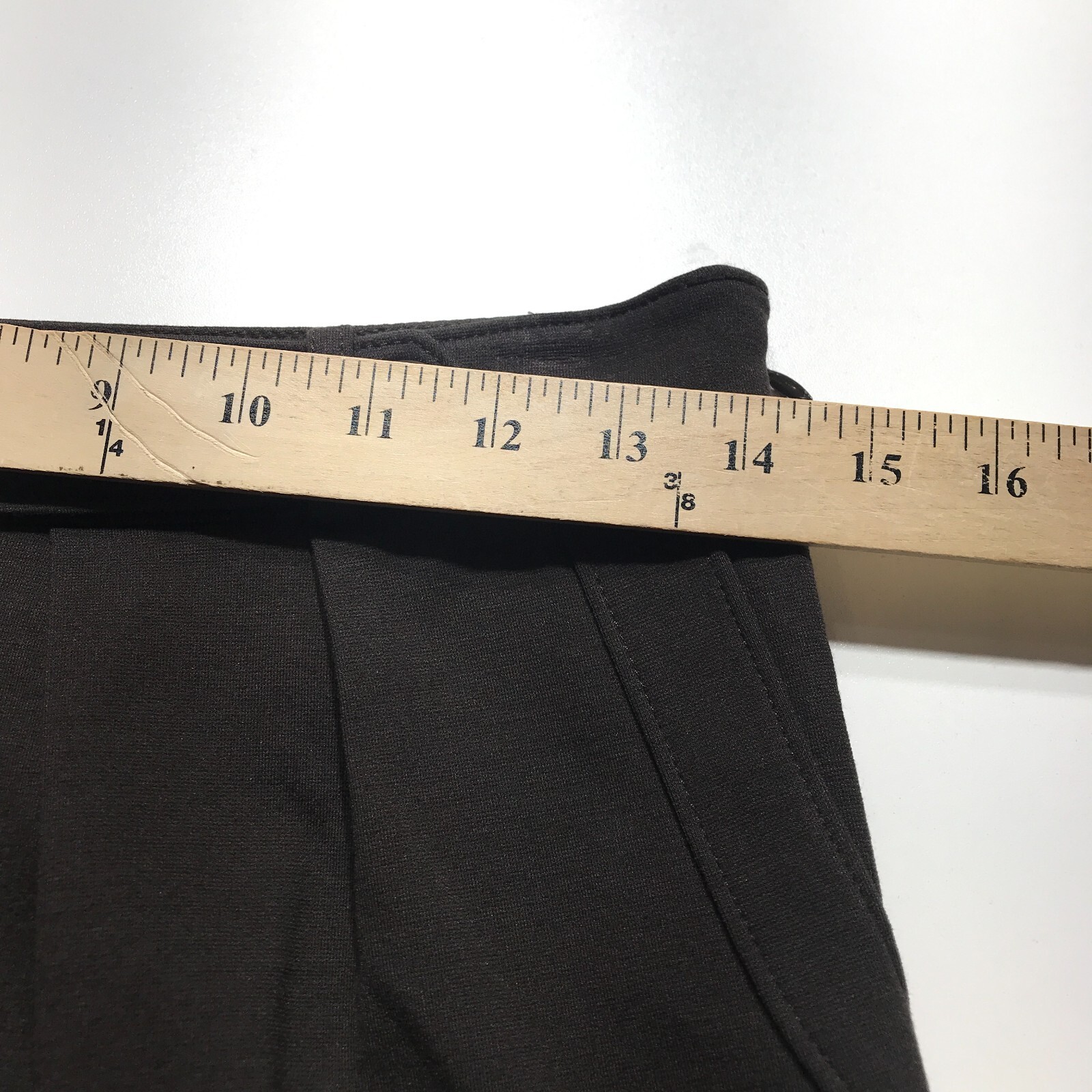Premise Skirt Womens Size 4 Brown Ponte Pleated Button Tab Waist Pockets Career