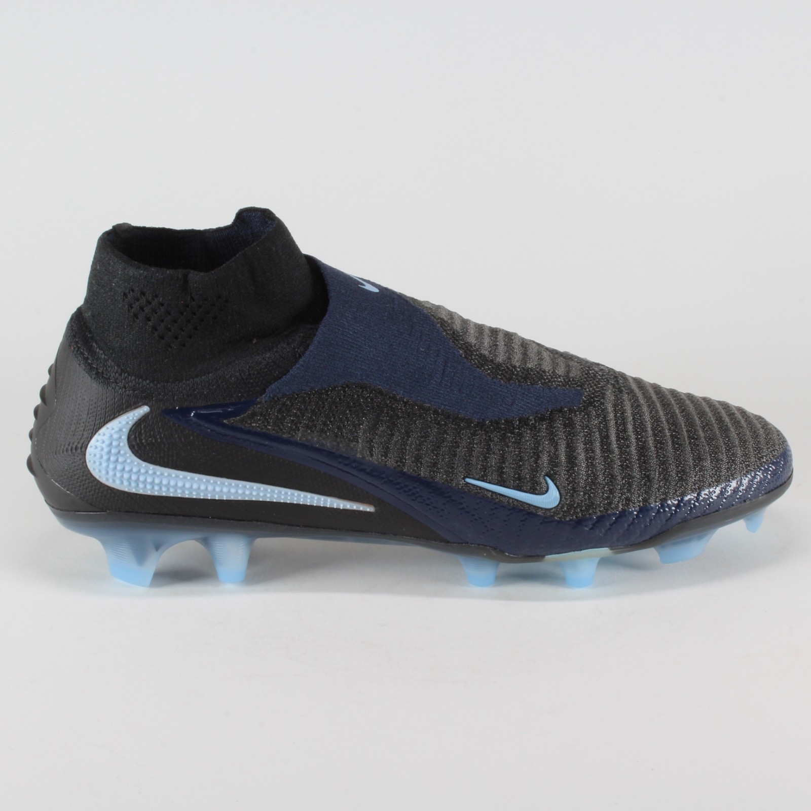 Nike Phantom 6 High Elite FG Black Ice Blue HJ2147-003 Men’s Size 10 Cleats
