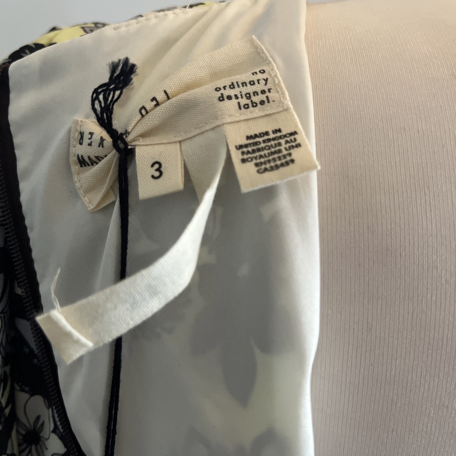 Ted Baker Silk Summer Dress size 3 12 rrp £235 wedding party made in Britain