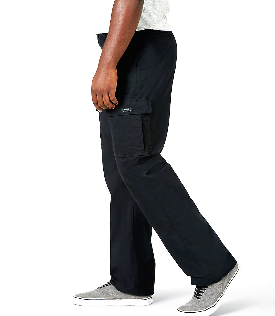 Men’s Wrangler Cargo Pants w Stretch Relaxed Fit Tech Pocket CHOOSE SIZE & COLOR