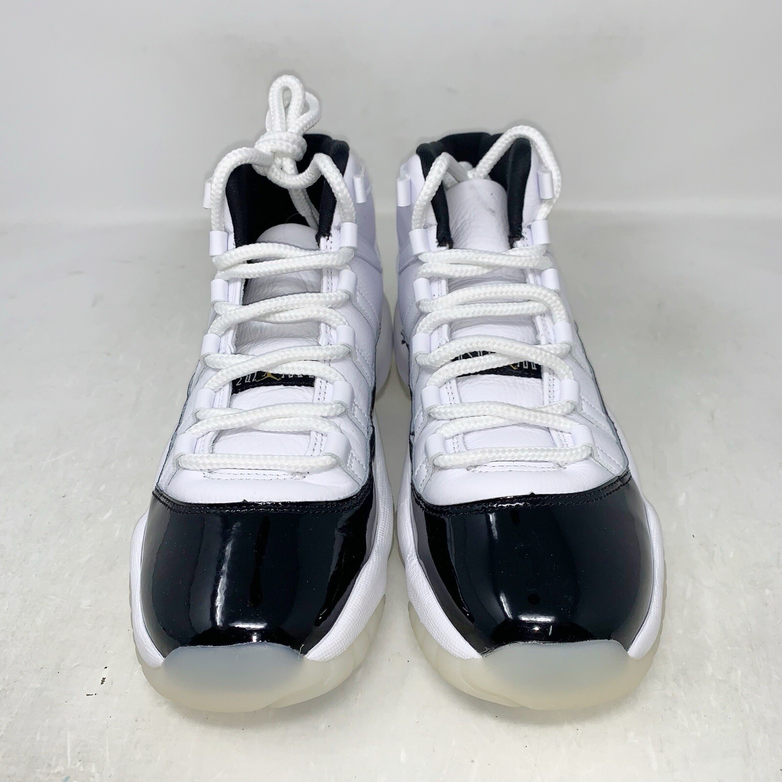 Air Jordan 11 DMP Gratitude White Sneakers, Size 4.5Y / 6W 378038-170