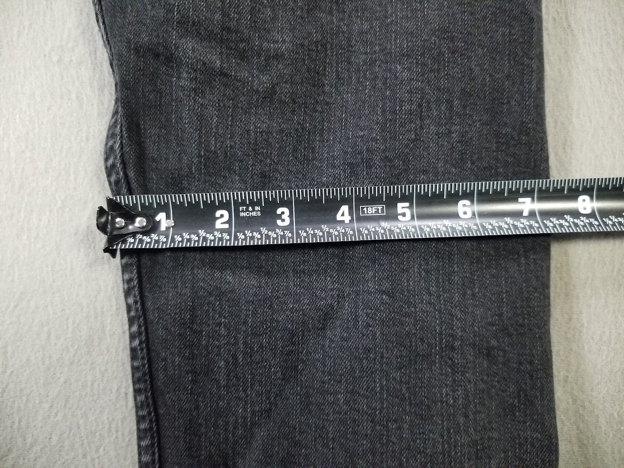 Levis 512 Jeans Men 36×29 Black Slim Tapered Fade Stretch Denim Dark Stonewash