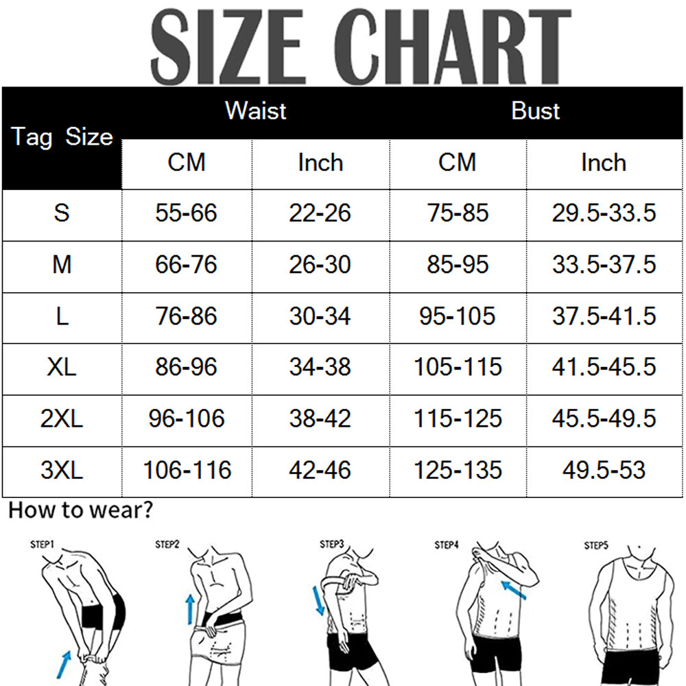 1-3 Pack Compression Shirts for Men Slimming Body Shaper Vest Fajas para Hombres