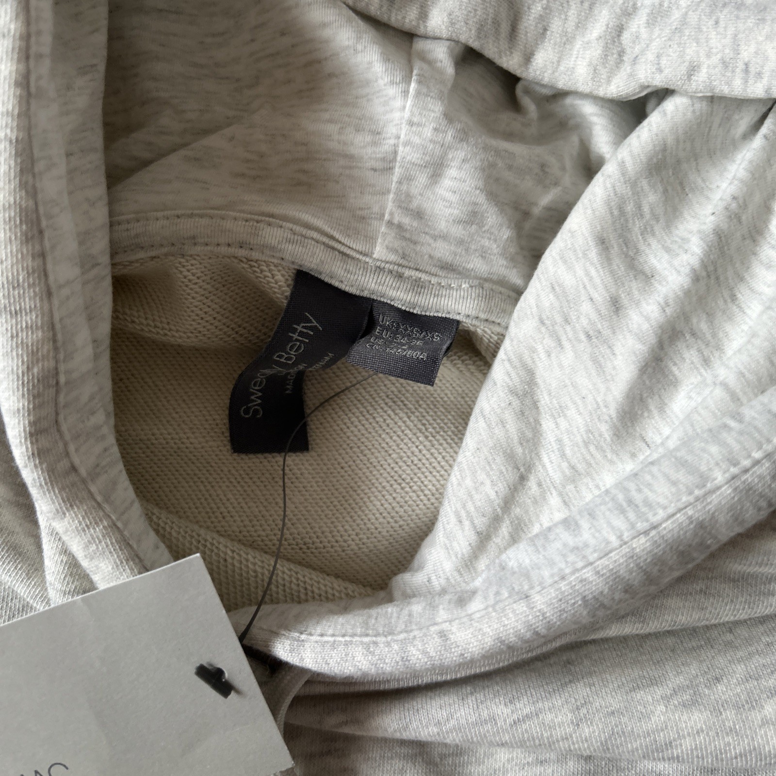 Sweaty Betty Revive Hoody Light Grey Marl Size XXS-S BNWT (E2)