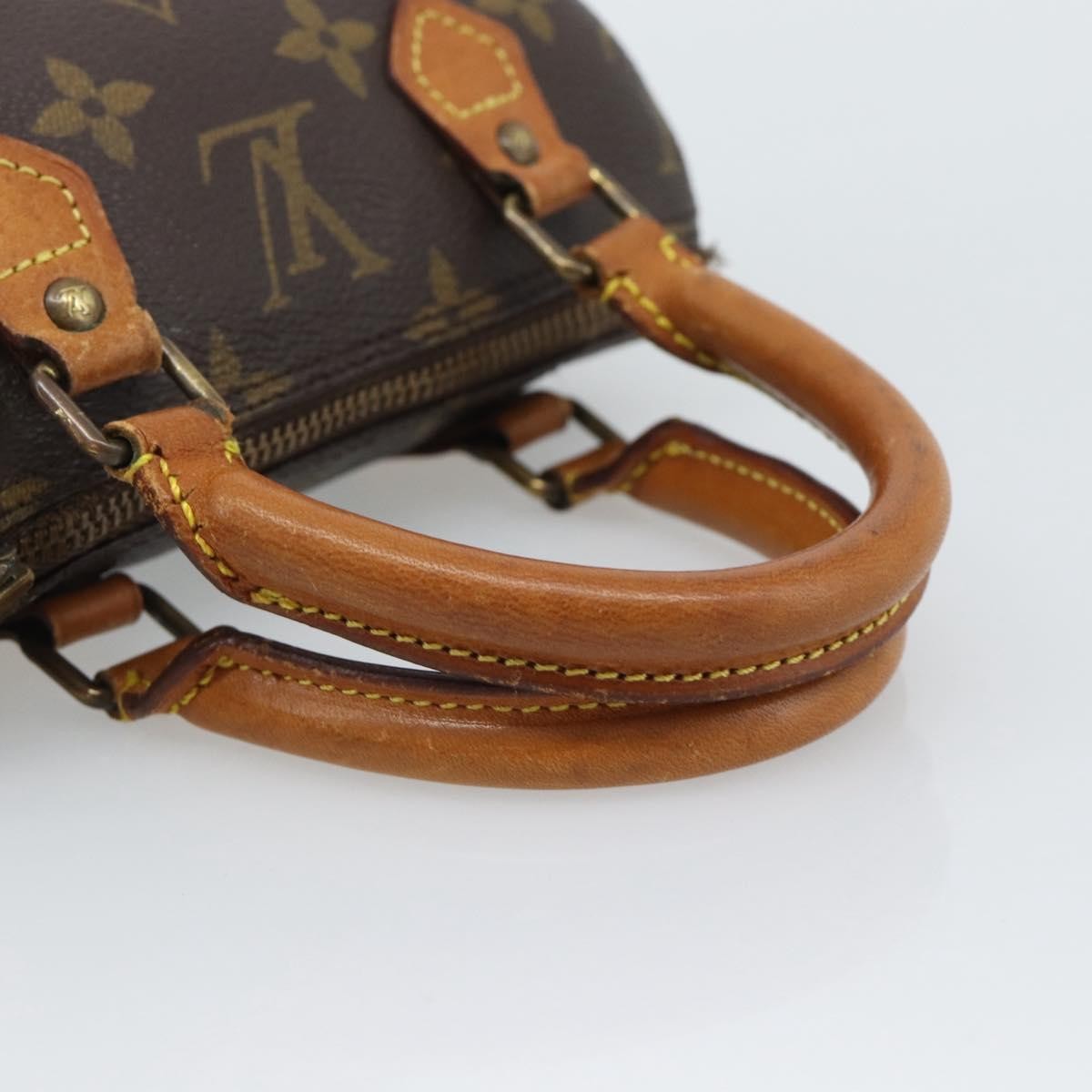 LOUIS VUITTON Monogram Mini Speedy Hand Bag M41534 LV Auth 195228