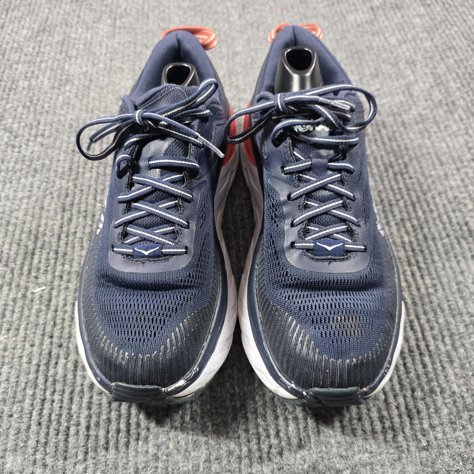 Hoka One One Bondi 7 Shoes Womens Size 10.5 Blue Running Cushioned 1110519 BIBBL