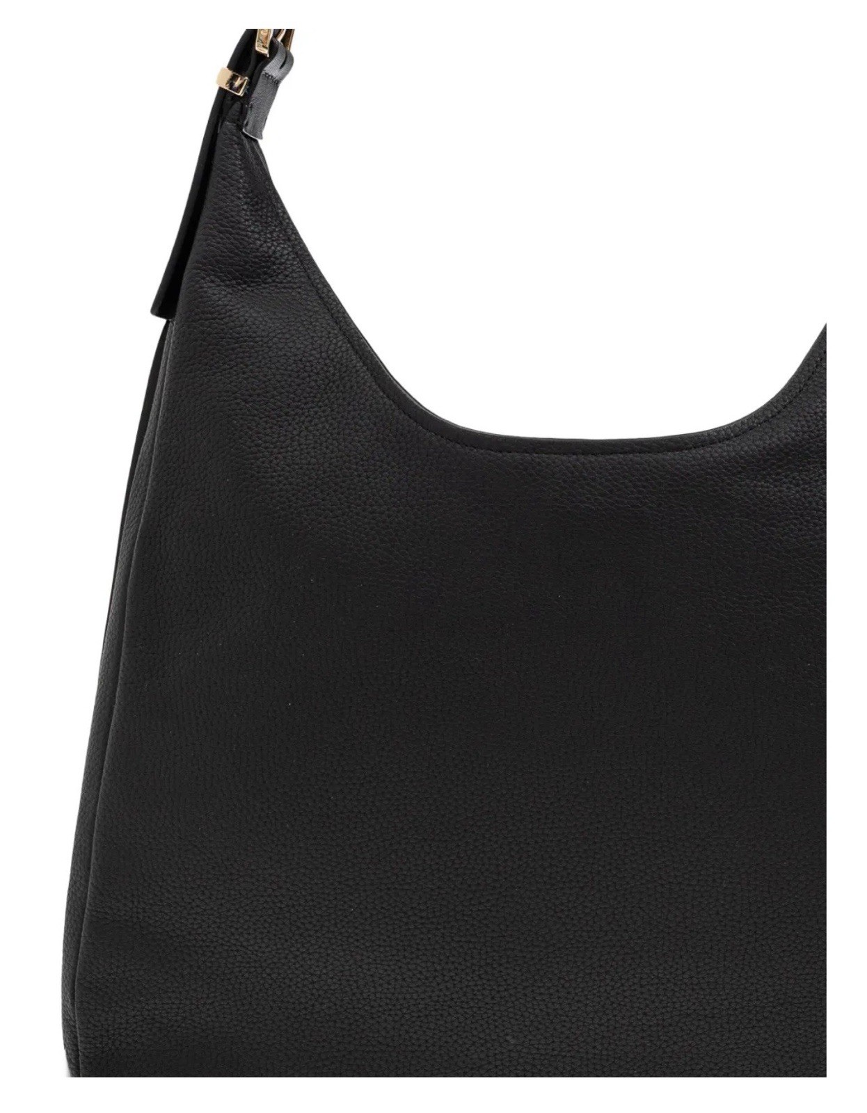 Michael Kors Large Black Leather Shoulder Bag Gold Hardware NWT