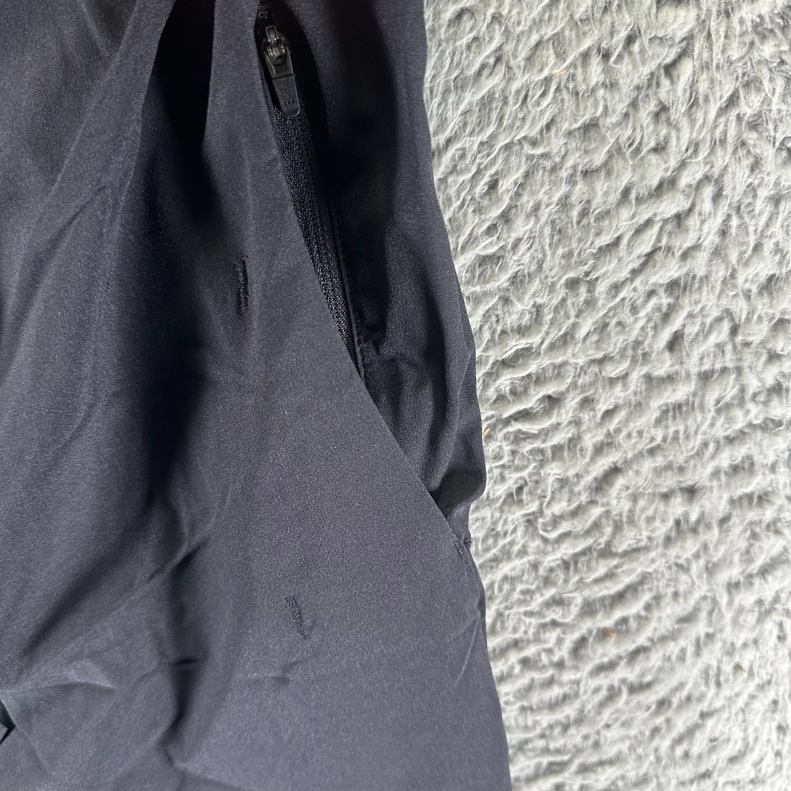Paskho Pant Mens XL Black Nylon Windbreaker Straight Hiking Gorpcore Stretch