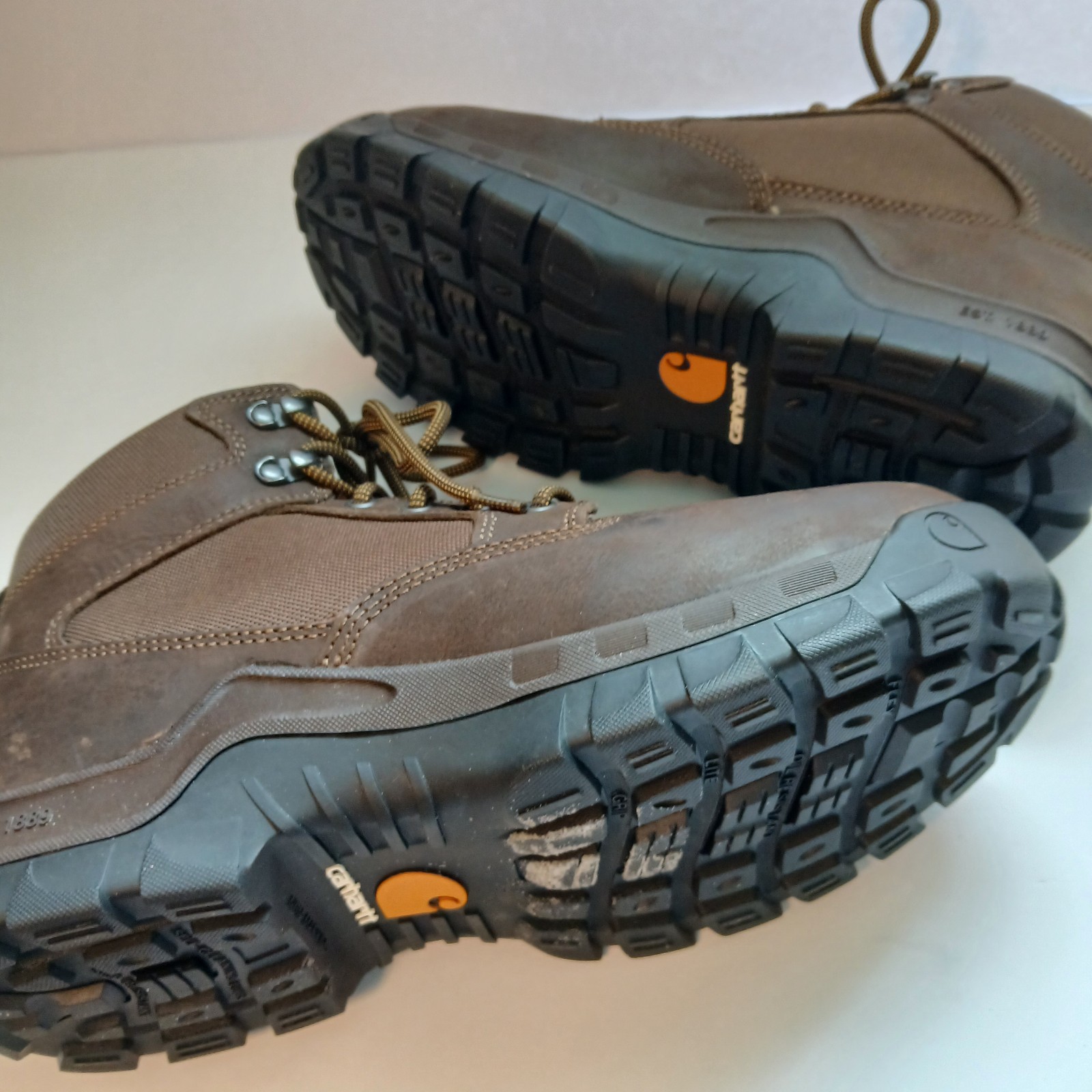 Carhartt Rugged Men’s Size 8.5W – 6″ Steel Toe Brown Work Boots – Retail $99.99