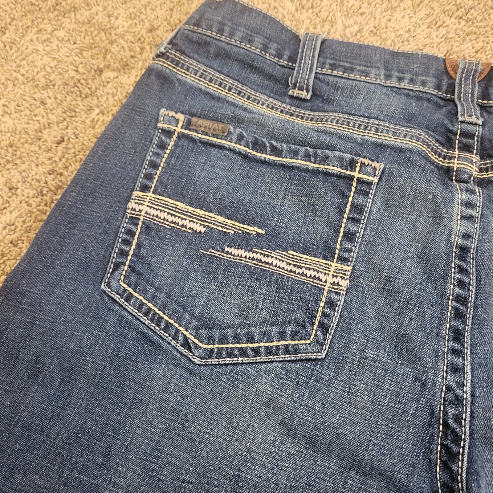 Ariat M4 Men Jeans 40×32 Low Rise Boot Cut Denali Stretch Western Workwear
