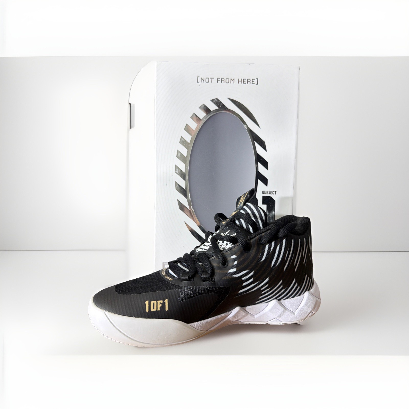 6Y 7.5W Puma x Lamelo Ball X Foot Locker COLLAB MB.01 50th Rare Reserve Stripes