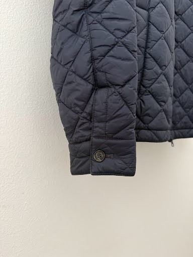 Barbour Biddel Quilted Jacket Navy Full Zip Lightweight Men’s Large
