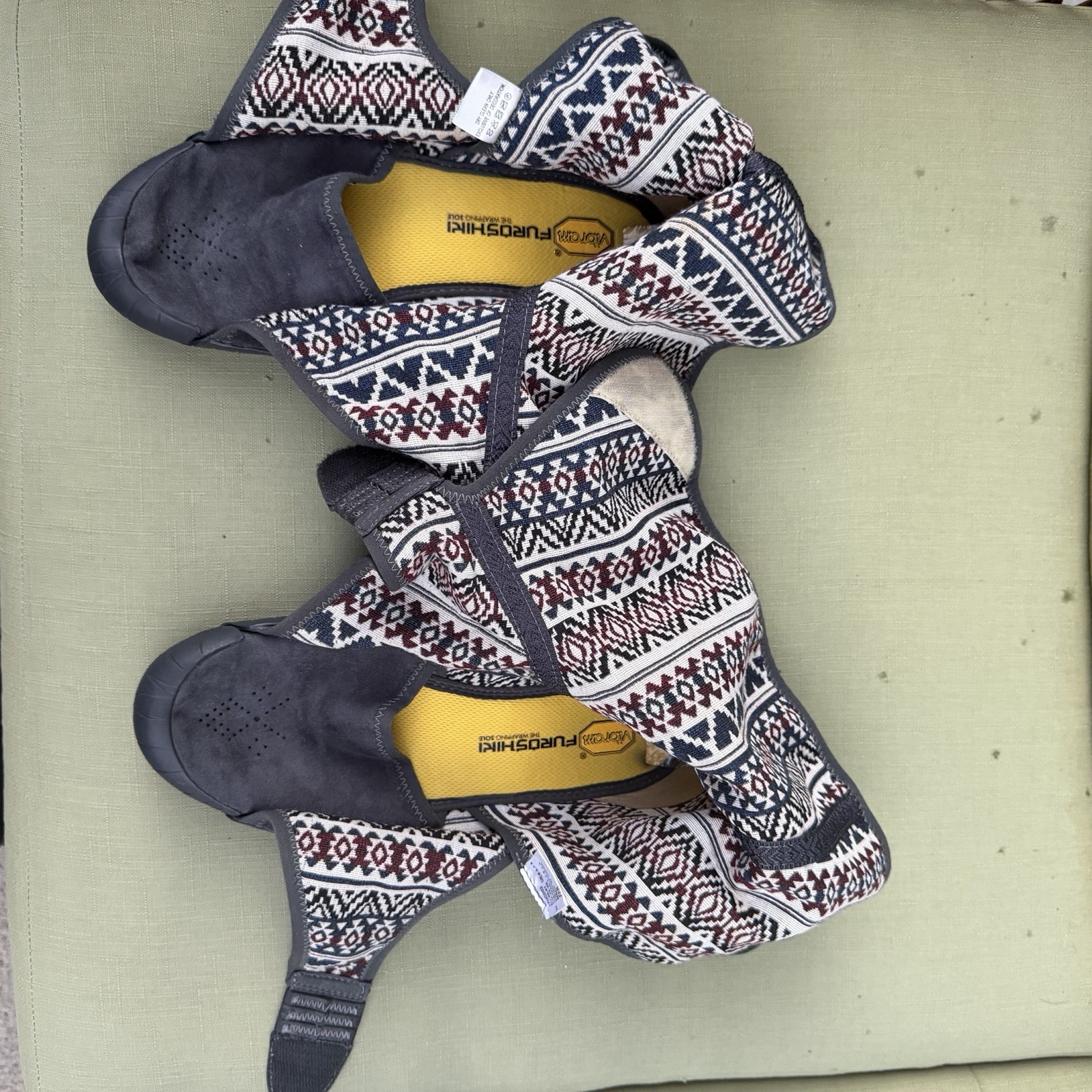 Vibram suede Furoshiki Wrap Boots Blue eu 40-41 us men 7-7.5 women 8.5-9