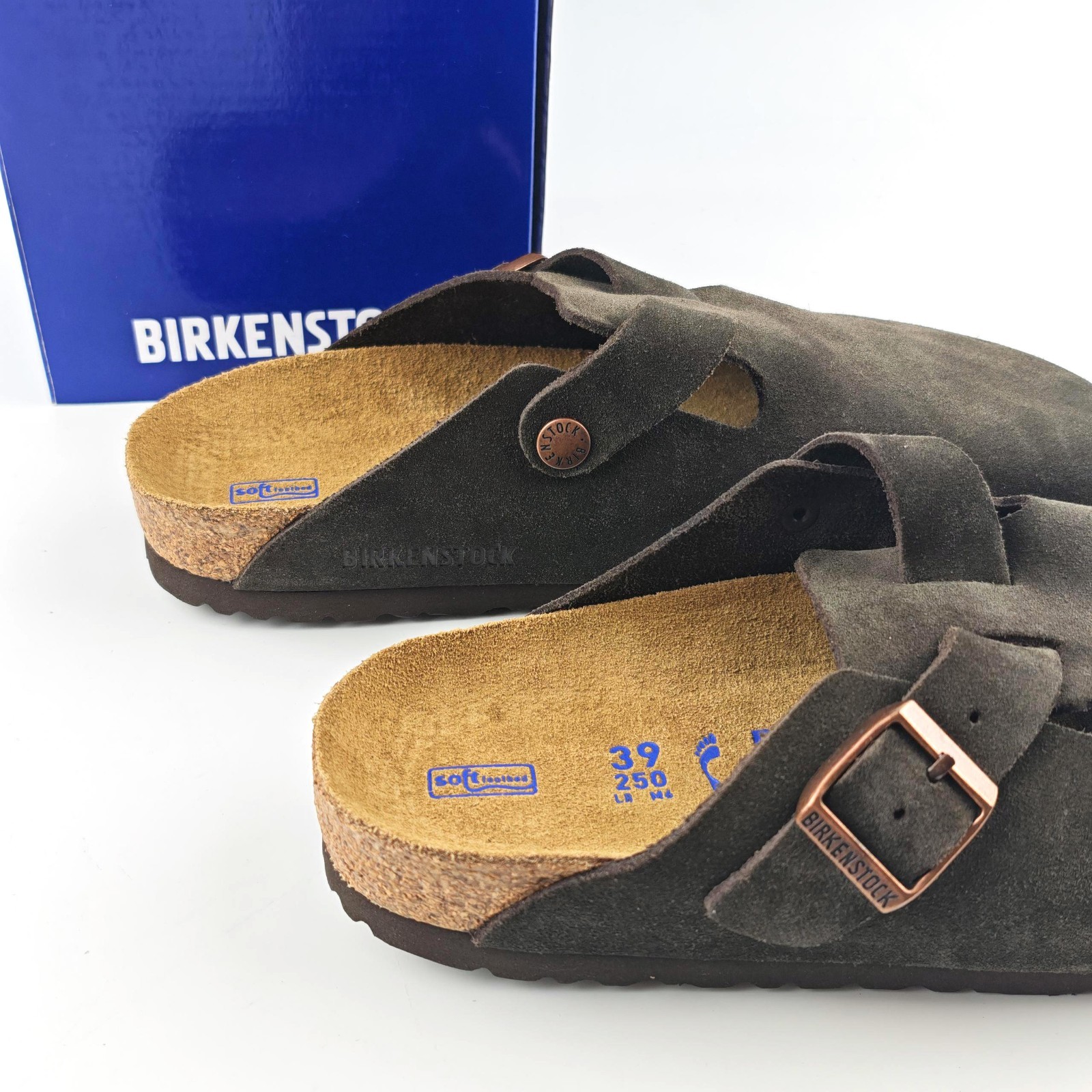 Birkenstock Boston Suede Clog Mocha Narrow/Wide Women’s and Men’s Shoes