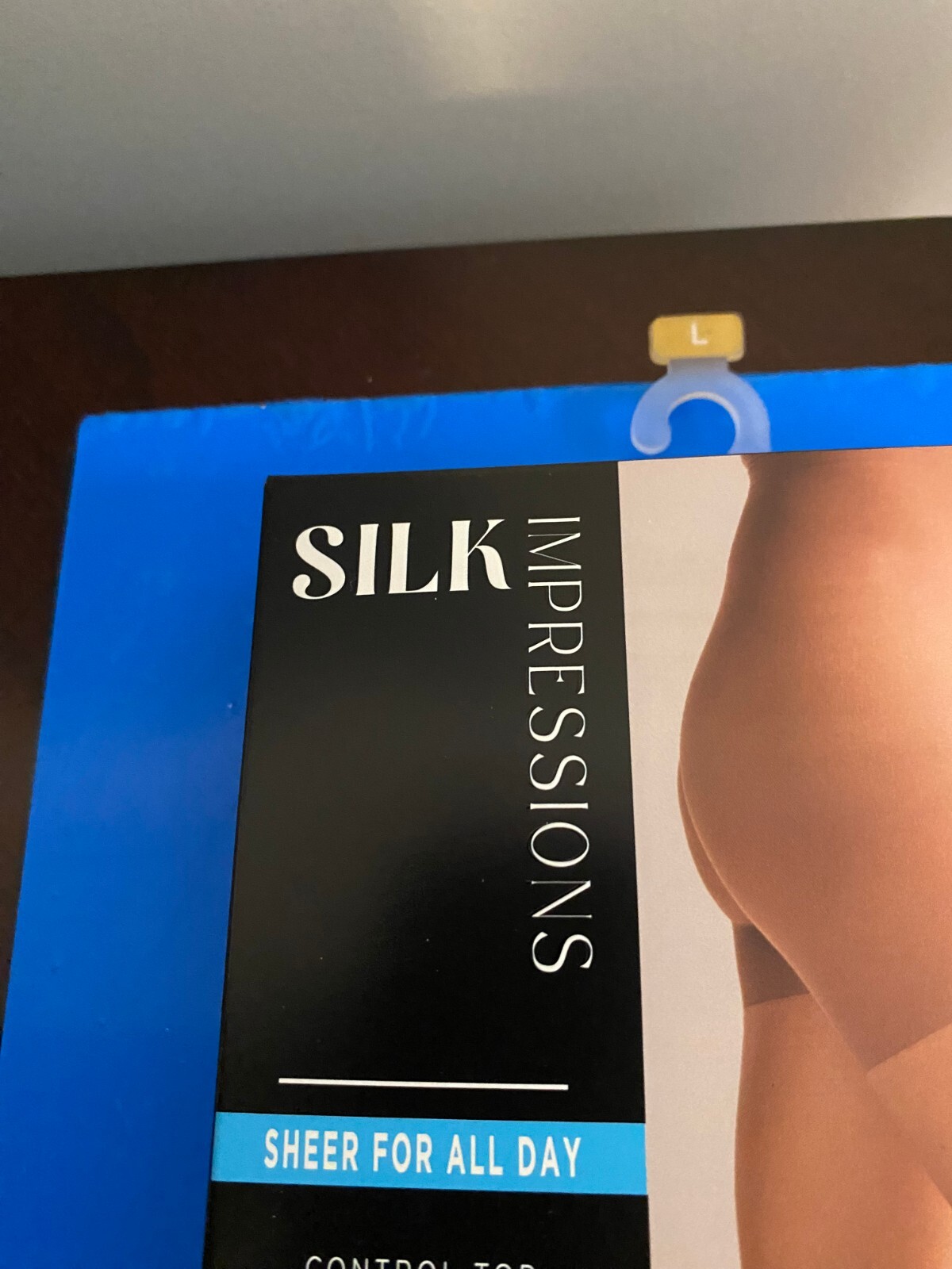 NEW SIZE LARGE SILK IMPRESSIONS SHEER SUPPORT 20D COFFEE BEAN HIGH WAISTED 4PK