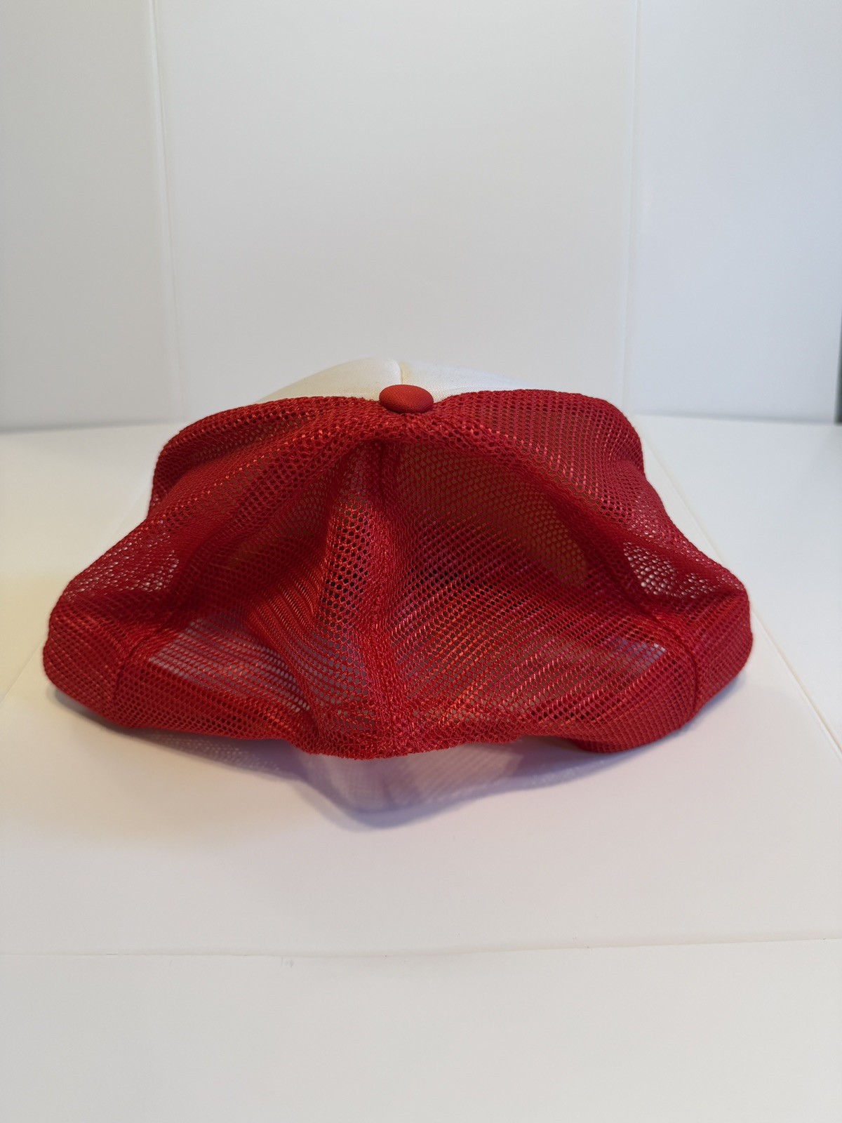 Vintage Nissan Hat Trucker Cap Snapback Red White Lakeland Dealership