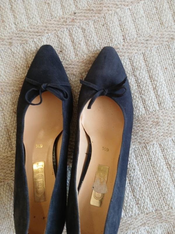 Women Gabor heels navy suede 38.5 #7U2T